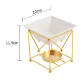 Maxbell Metal Essential Oil Burner Fragrance Aroma Diffuser for Spa golden