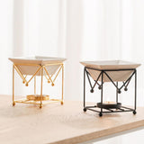 Maxbell Metal Essential Oil Burner Fragrance Aroma Diffuser for Spa golden