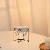 Maxbell Metal Essential Oil Burner Fragrance Aroma Diffuser for Spa Black
