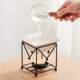 Maxbell Metal Essential Oil Burner Fragrance Aroma Diffuser for Spa Black