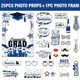 Maxbell Graduation Party Decorations for University High School Photo Supplies Blue