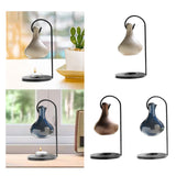Maxbell Tealight Candle Holder Tear Drop Oil Warmer SPA Hanging Essential Oil Burner Gray