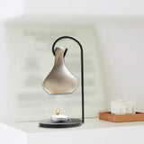 Maxbell Tealight Candle Holder Tear Drop Oil Warmer SPA Hanging Essential Oil Burner Gray