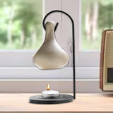 Maxbell Tealight Candle Holder Tear Drop Oil Warmer SPA Hanging Essential Oil Burner Gray