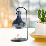 Maxbell Tealight Candle Holder Tear Drop Oil Warmer SPA Hanging Essential Oil Burner Deep Blue