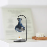 Maxbell Tealight Candle Holder Tear Drop Oil Warmer SPA Hanging Essential Oil Burner Deep Blue