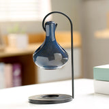 Maxbell Tealight Candle Holder Tear Drop Oil Warmer SPA Hanging Essential Oil Burner Deep Blue
