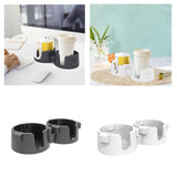 Maxbell Beverage Holder Kitchen Tools Cup Holder for Bedside Table Apartment Desktop black