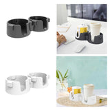 Maxbell Beverage Holder Kitchen Tools Cup Holder for Bedside Table Apartment Desktop black