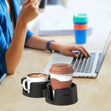 Maxbell Beverage Holder Kitchen Tools Cup Holder for Bedside Table Apartment Desktop black