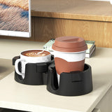Maxbell Beverage Holder Kitchen Tools Cup Holder for Bedside Table Apartment Desktop black