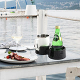 Maxbell Beverage Holder Kitchen Tools Cup Holder for Bedside Table Apartment Desktop black