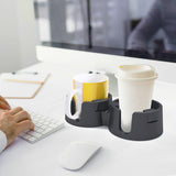 Maxbell Beverage Holder Kitchen Tools Cup Holder for Bedside Table Apartment Desktop black