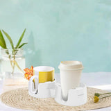 Maxbell Beverage Holder Kitchen Tools Cup Holder for Bedside Table Apartment Desktop white