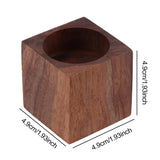 Maxbell Wooden Tealight Candle Holder Rustic Cube Shaped for Living Room Accessories