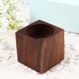Maxbell Wooden Tealight Candle Holder Rustic Cube Shaped for Living Room Accessories