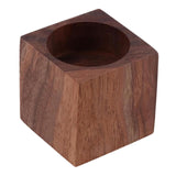 Maxbell Wooden Tealight Candle Holder Rustic Cube Shaped for Living Room Accessories