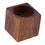 Maxbell Wooden Tealight Candle Holder Rustic Cube Shaped for Living Room Accessories