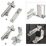 Maxbell Door Hinge Metal Hidden Door Hinge for Wooden Doors Bookcase Furniture 90 Degree Rotation