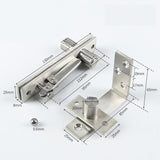 Maxbell Door Hinge Metal Hidden Door Hinge for Wooden Doors Bookcase Furniture 90 Degree Rotation