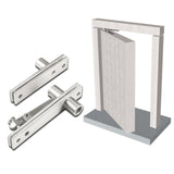 Maxbell Door Hinge Metal Hidden Door Hinge for Wooden Doors Bookcase Furniture 360 Degree Rotation