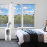 Maxbell Air Conditioning Window Sealing Cloth Supplies with Exhaust Hose and Adapter 3m Sealing Cloth