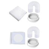 Maxbell Air Conditioning Window Sealing Cloth Supplies with Exhaust Hose and Adapter 3m Sealing Cloth