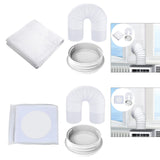 Maxbell Air Conditioning Window Sealing Cloth Supplies with Exhaust Hose and Adapter 3m Sealing Cloth