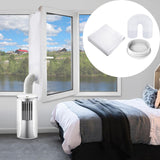 Maxbell Air Conditioning Window Sealing Cloth Supplies with Exhaust Hose and Adapter 3m Sealing Cloth
