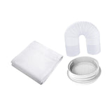 Maxbell Air Conditioning Window Sealing Cloth Supplies with Exhaust Hose and Adapter 3m Sealing Cloth