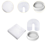 Maxbell Air Conditioning Window Sealing Cloth Supplies with Exhaust Hose and Adapter 3m Sealing Cloth