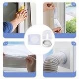 Maxbell Air Conditioning Window Sealing Cloth Supplies with Exhaust Hose and Adapter 4m Sealing Cloth