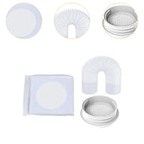 Maxbell Air Conditioning Window Sealing Cloth Supplies with Exhaust Hose and Adapter 4m Sealing Cloth