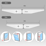 Maxbell Air Conditioning Window Sealing Cloth Supplies with Exhaust Hose and Adapter 4m Sealing Cloth