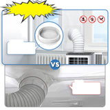 Maxbell Air Conditioning Window Sealing Cloth Supplies with Exhaust Hose and Adapter 4m Sealing Cloth