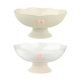 Maxbell Decorative Pedestal Bowl Drainage for Drawing Room Banquet Family Gatherings Beige