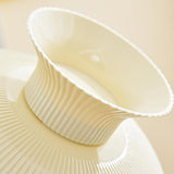 Maxbell Decorative Pedestal Bowl Drainage for Drawing Room Banquet Family Gatherings Beige