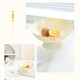 Maxbell Decorative Pedestal Bowl Drainage for Drawing Room Banquet Family Gatherings Beige