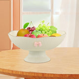 Maxbell Decorative Pedestal Bowl Drainage for Drawing Room Banquet Family Gatherings Beige