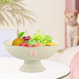 Maxbell Decorative Pedestal Bowl Drainage for Drawing Room Banquet Family Gatherings Beige