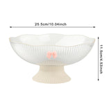 Maxbell Decorative Pedestal Bowl Drainage for Drawing Room Banquet Family Gatherings White