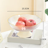 Maxbell Decorative Pedestal Bowl Drainage for Drawing Room Banquet Family Gatherings White