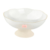 Maxbell Decorative Pedestal Bowl Drainage for Drawing Room Banquet Family Gatherings White