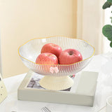 Maxbell Decorative Pedestal Bowl Drainage for Drawing Room Banquet Family Gatherings White