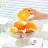Maxbell Decorative Pedestal Bowl Drainage for Drawing Room Banquet Family Gatherings White