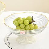 Maxbell Decorative Pedestal Bowl Drainage for Drawing Room Banquet Family Gatherings White