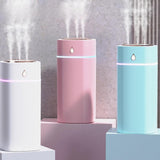 Maxbell Desktop Humidifier Low Noise 3 Modes with Night Light with 3 Outlet Portable White