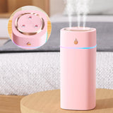 Maxbell Desktop Humidifier Low Noise 3 Modes with Night Light with 3 Outlet Portable Pink