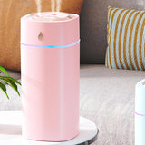 Maxbell Desktop Humidifier Low Noise 3 Modes with Night Light with 3 Outlet Portable Pink