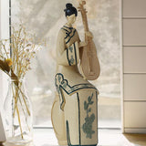 Maxbell Ancient Girl Lady Figurine Character Sculptures for Hotel Cabinet Bookshelf Type B